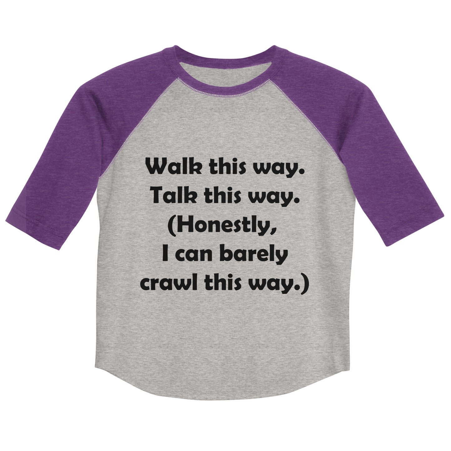 Mozart Walk This Way. Talk This Way. Youth Baseball Shirt
