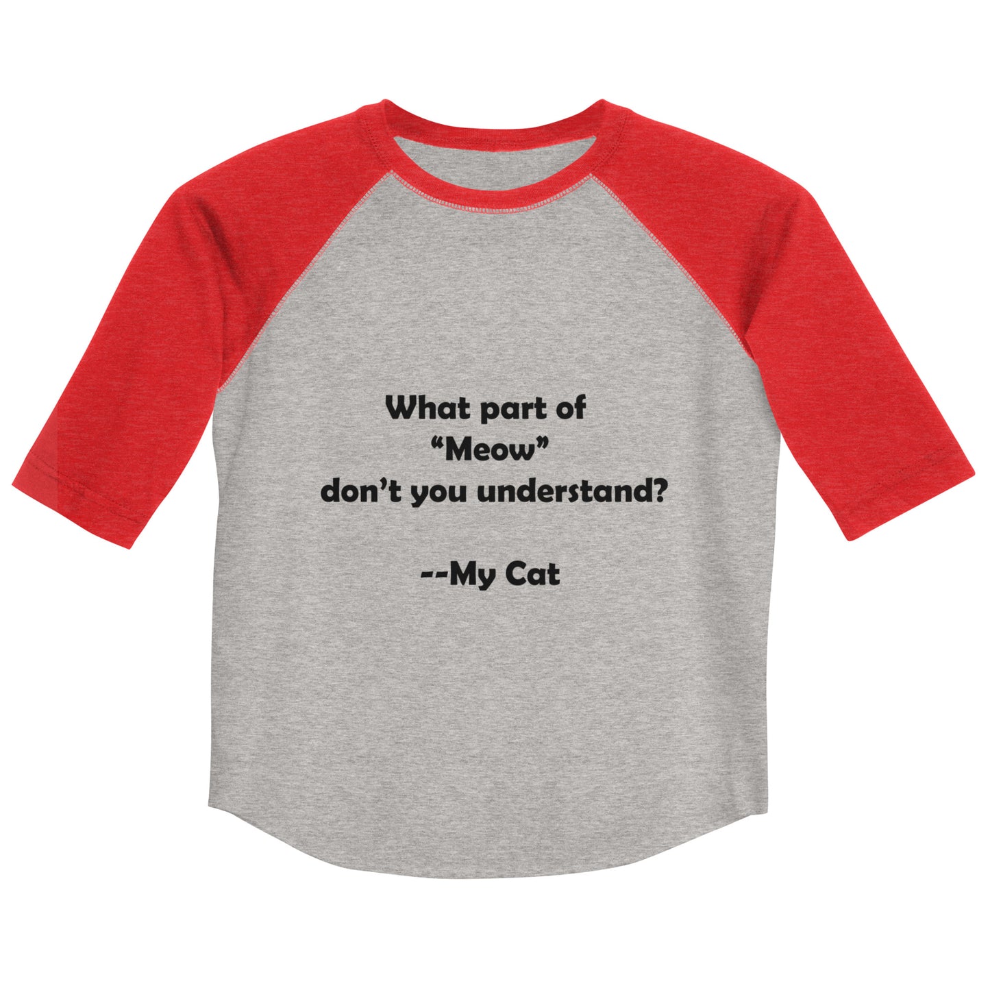 My Cat Youth Baseball Shirt