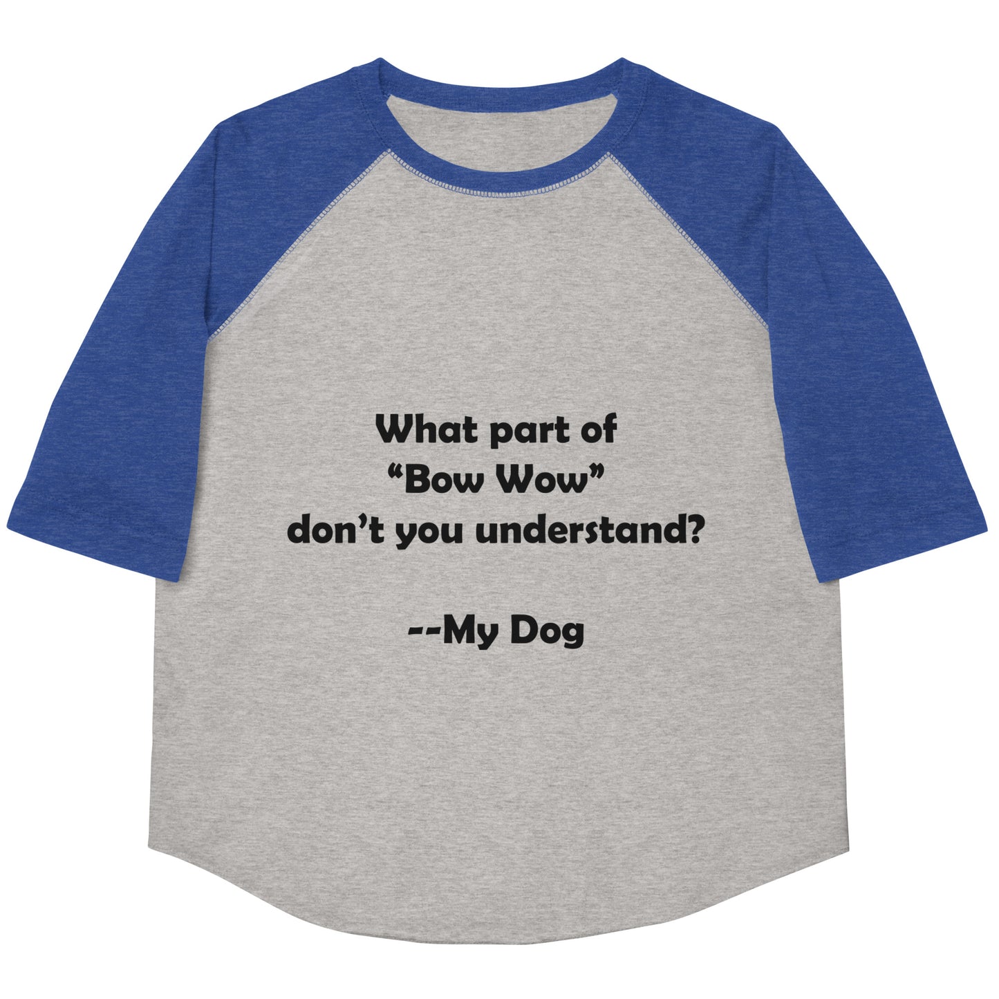 My Dog Youth Baseball Shirt
