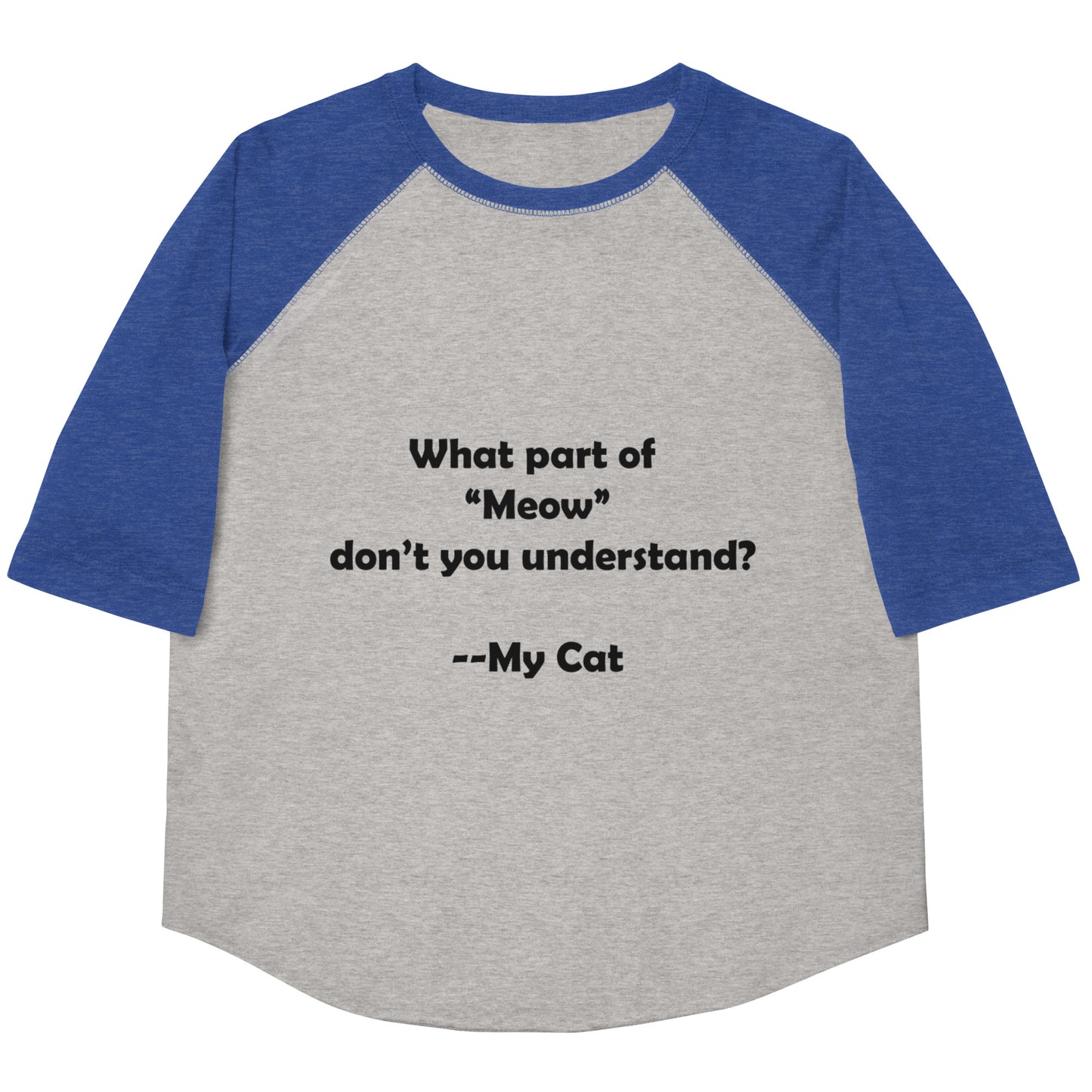 My Cat Youth Baseball Shirt