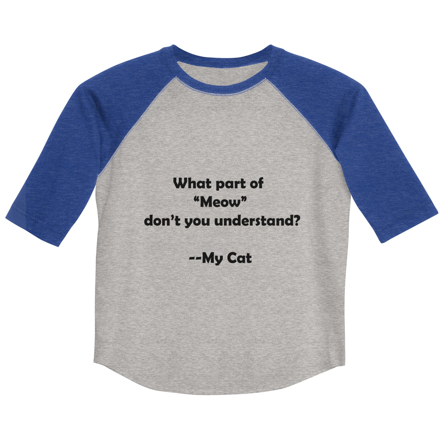 My Cat Youth Baseball Shirt