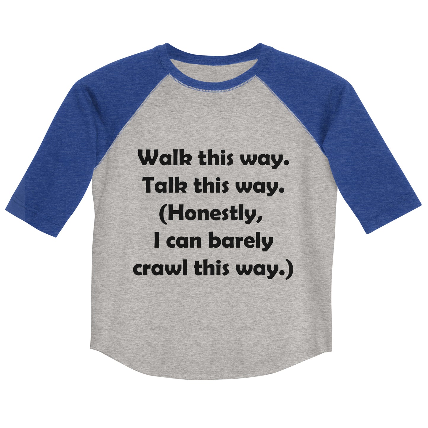 Mozart Walk This Way. Talk This Way. Youth Baseball Shirt