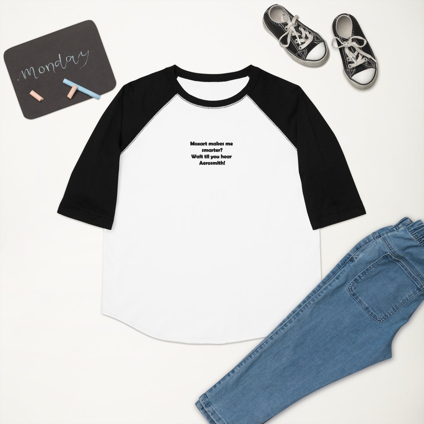 Embroidered Mozart Youth Baseball Shirt