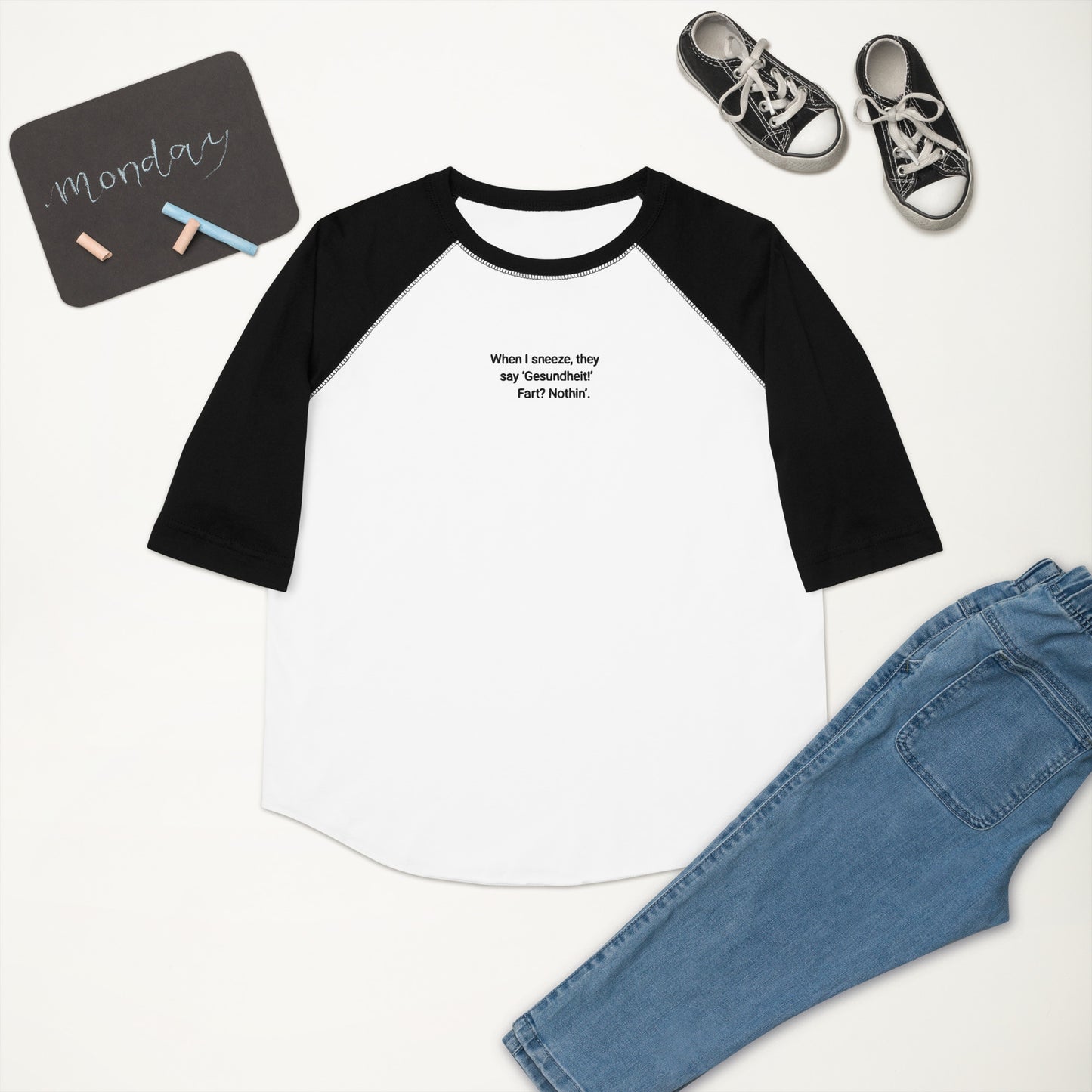 Gesundheit Youth Baseball Shirt