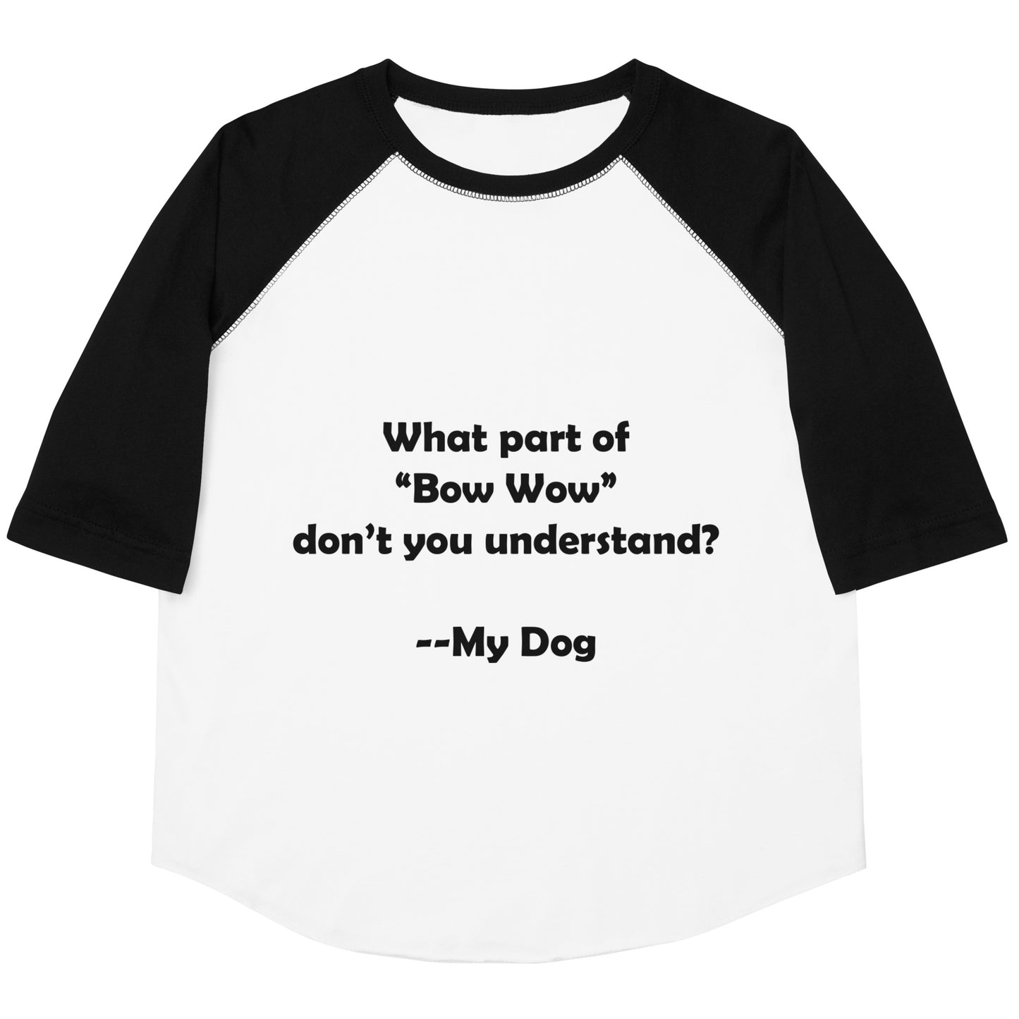 My Dog Youth Baseball Shirt
