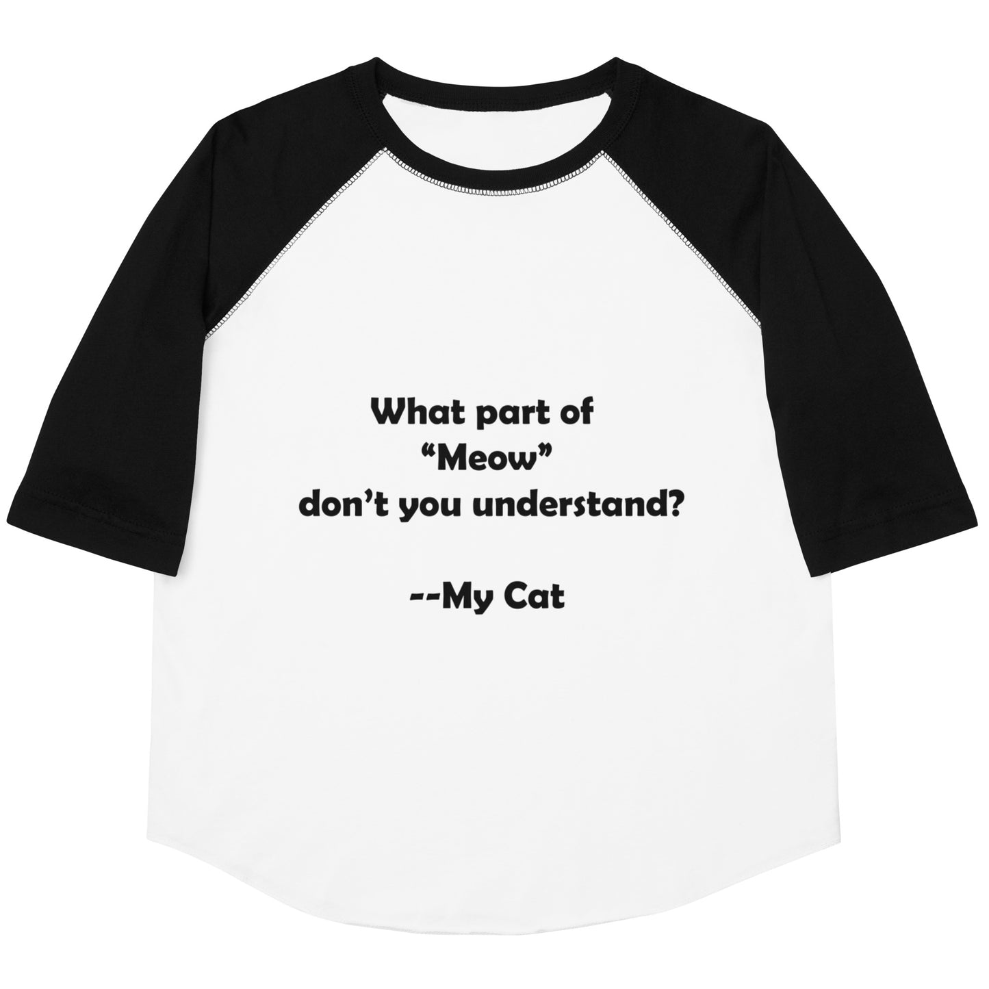 My Cat Youth Baseball Shirt