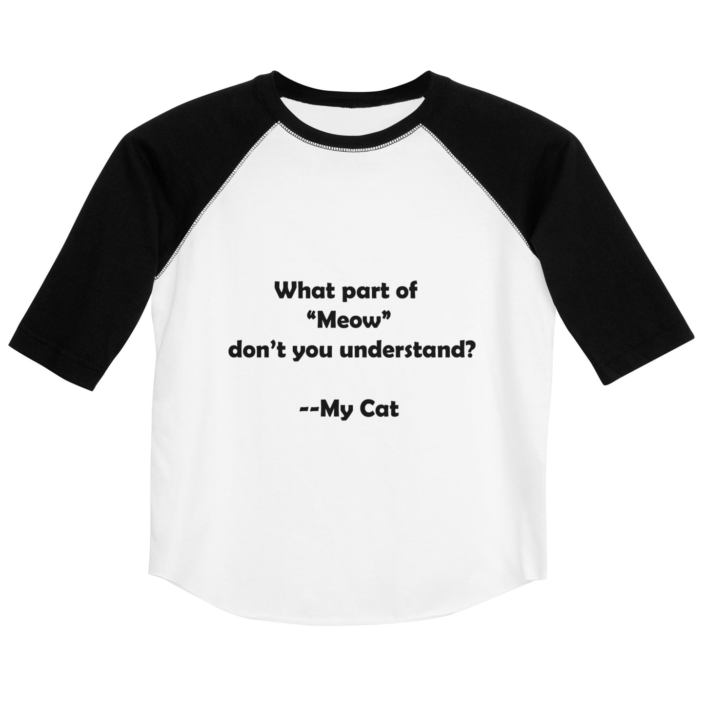 My Cat Youth Baseball Shirt