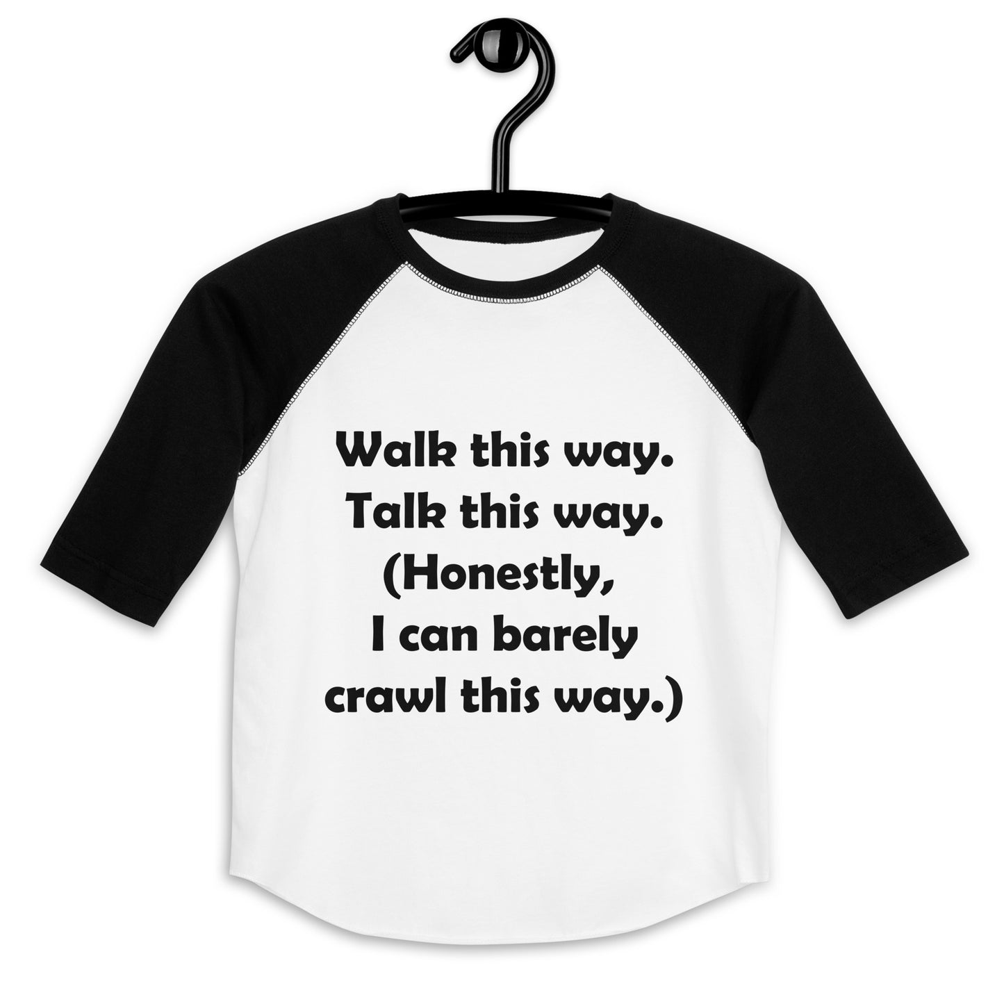 Mozart Walk This Way. Talk This Way. Youth Baseball Shirt
