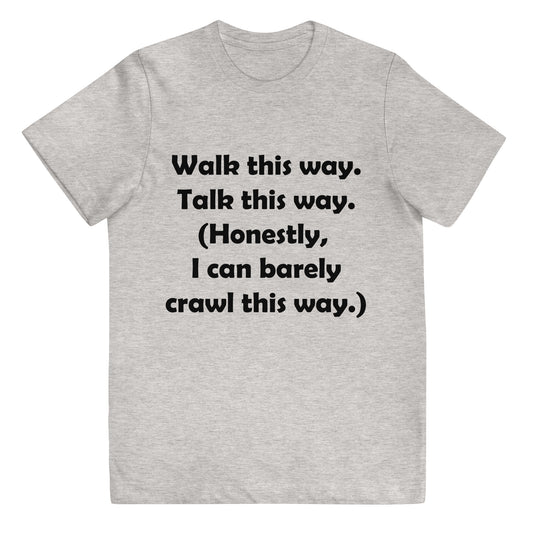 Mozart Walk This Way. Talk This Way. Youth Jersey T-shirt