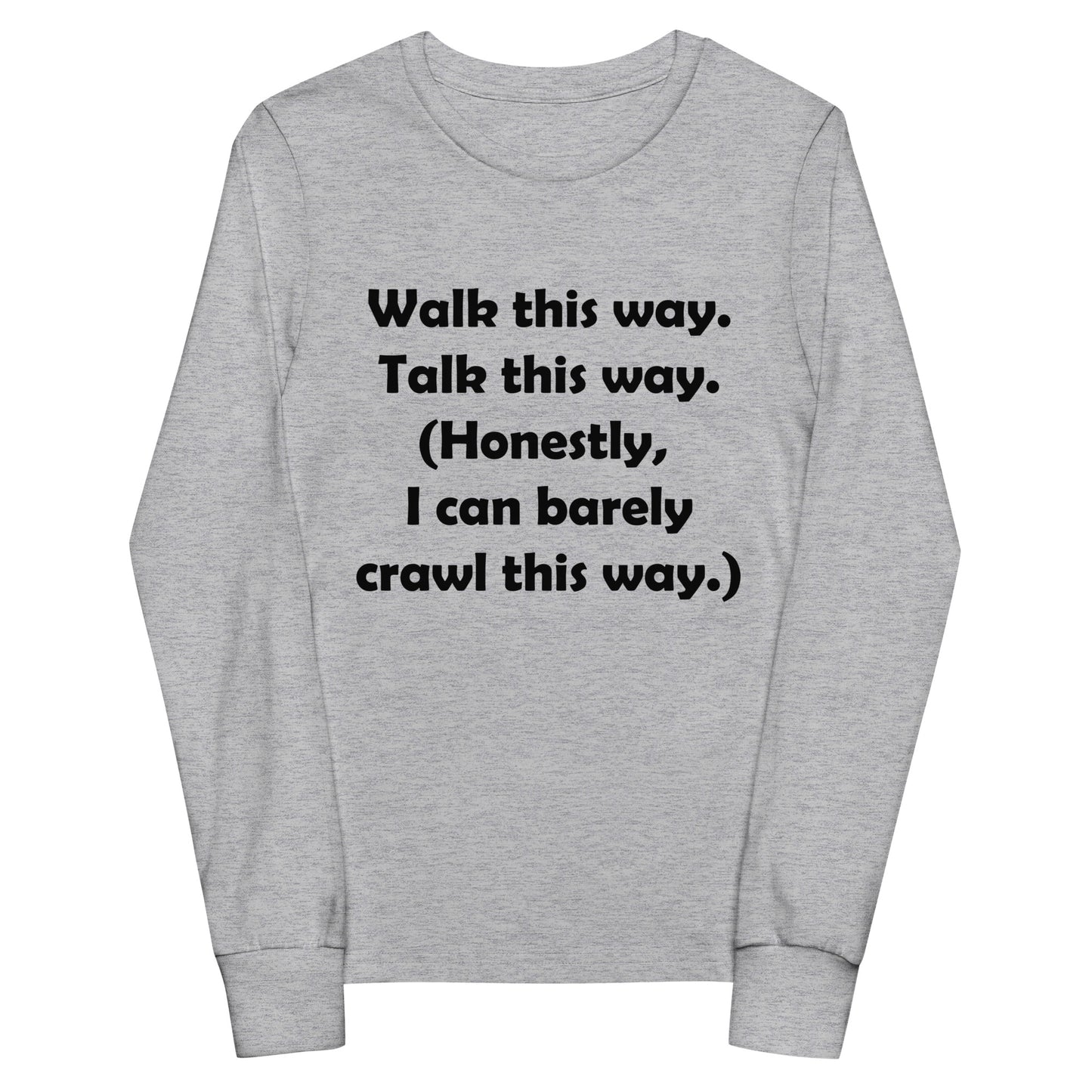 Mozart Walk This Way. Talk This Way. Youth Long Sleeve Tee