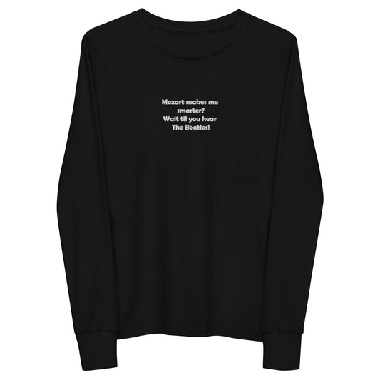 Embroidered Mozart Youth Long Sleeve Tee