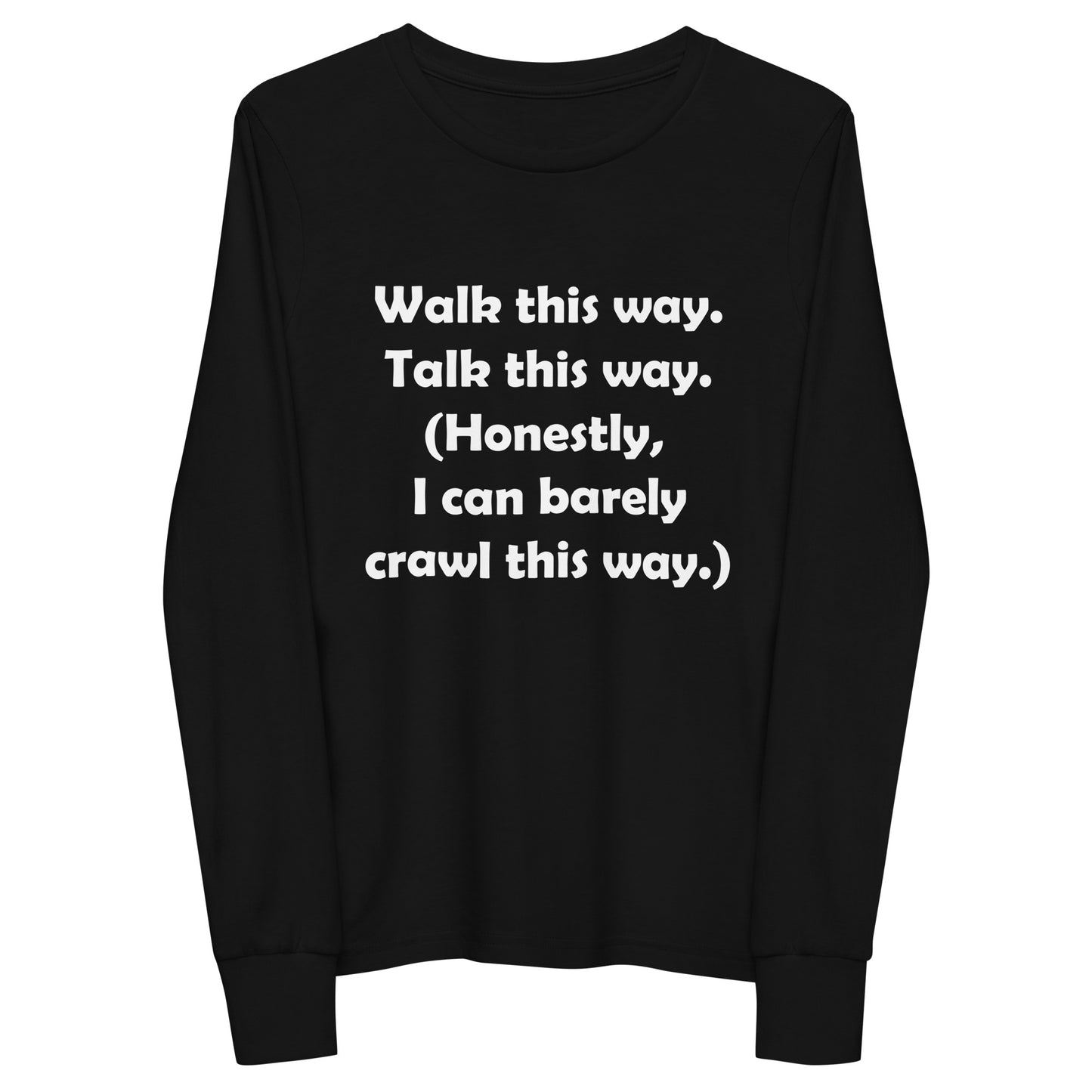 Mozart Walk This Way. Talk This Way. Youth Long Sleeve Tee