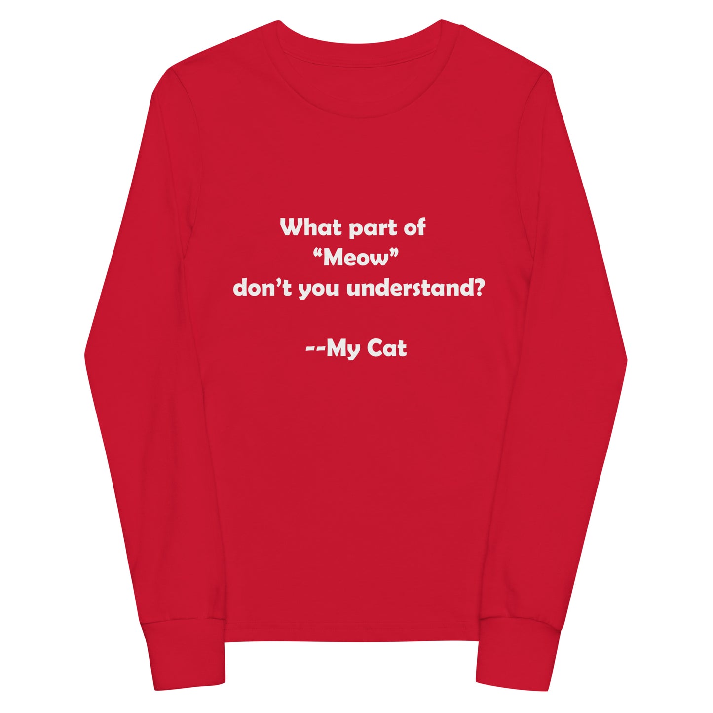 My Cat Youth Long Sleeve Tee