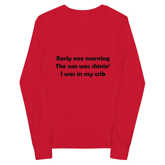 Mozart Lyrics Youth Long Sleeve Tee