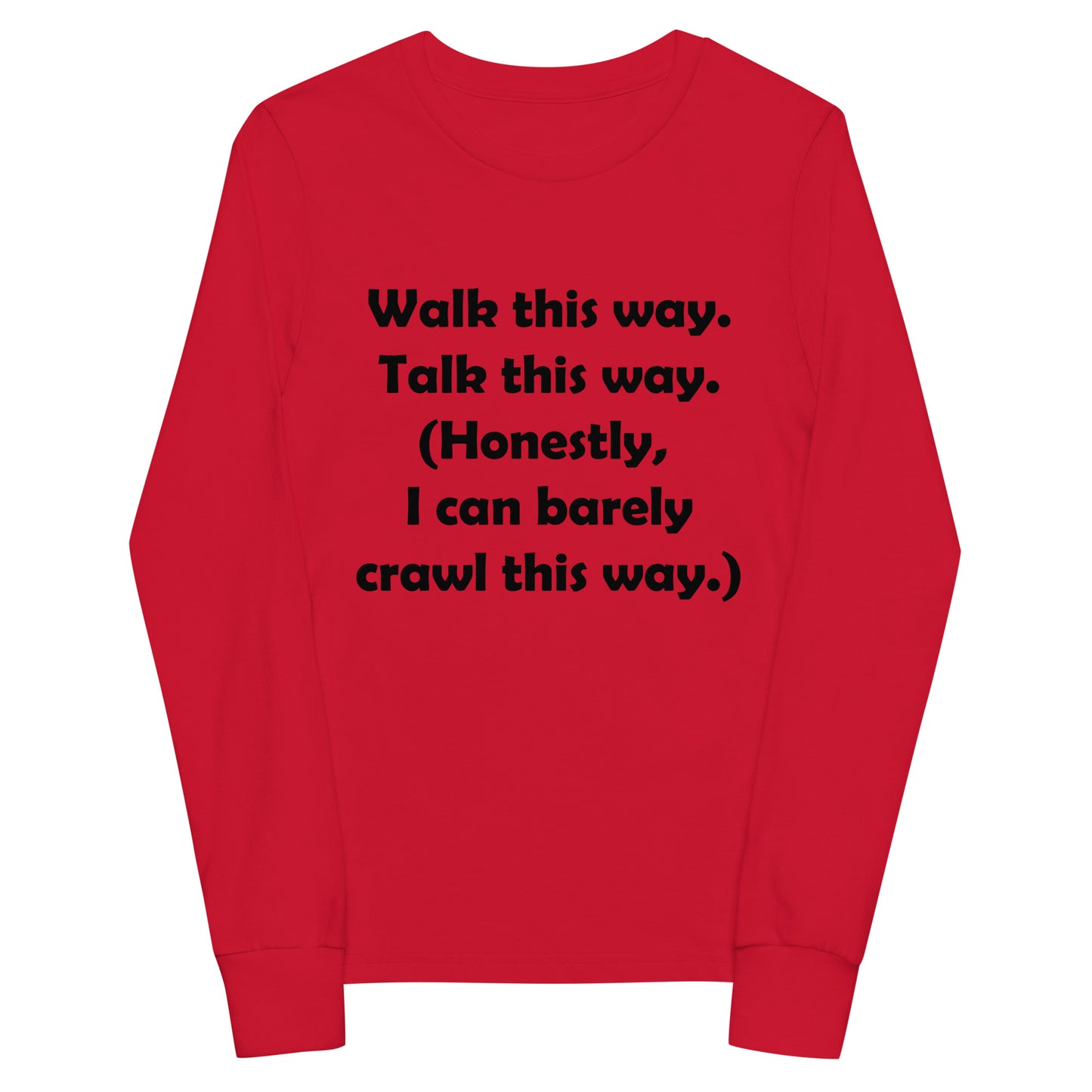 Mozart Walk This Way. Talk This Way. Youth Long Sleeve Tee
