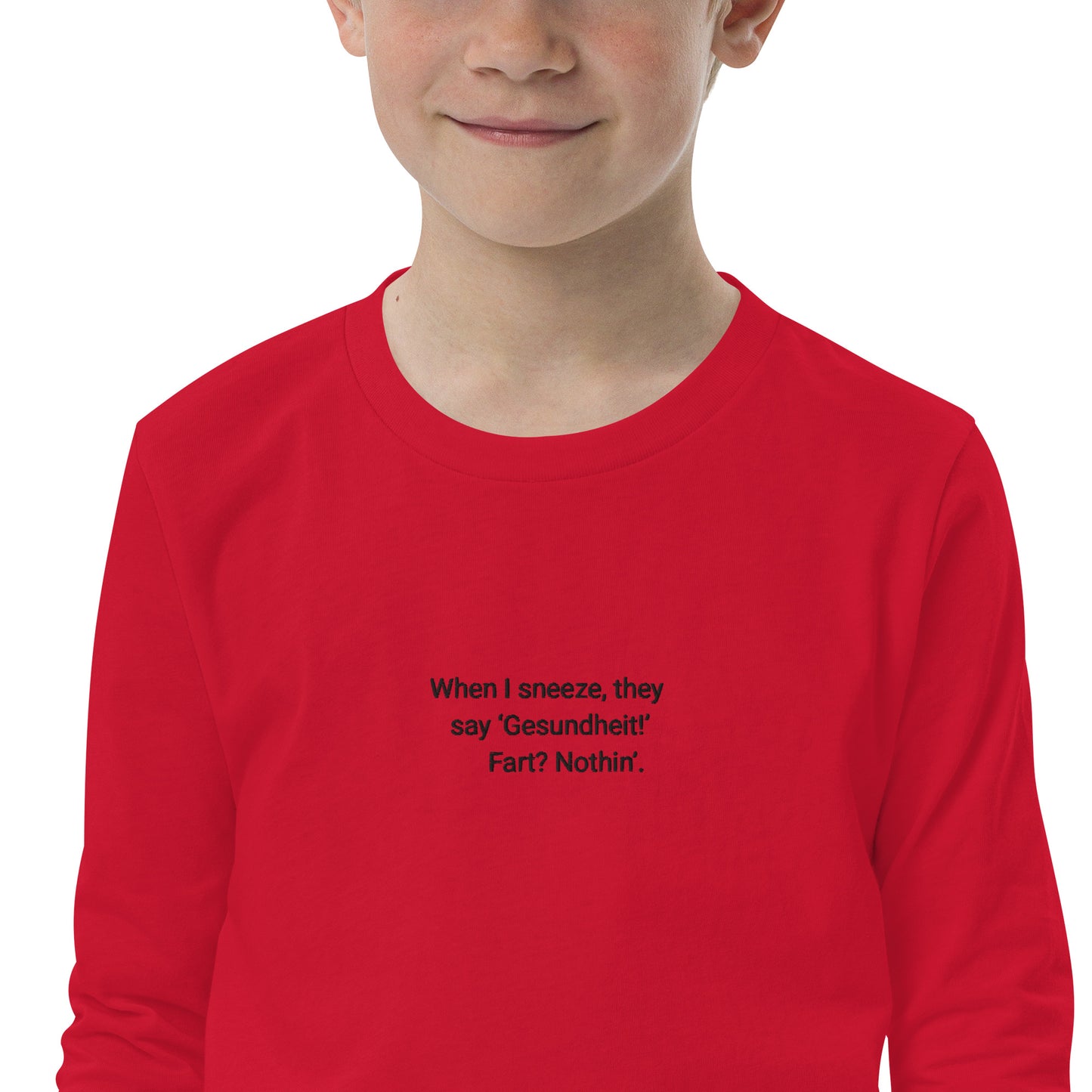 Kids Embroidered long sleeve tee