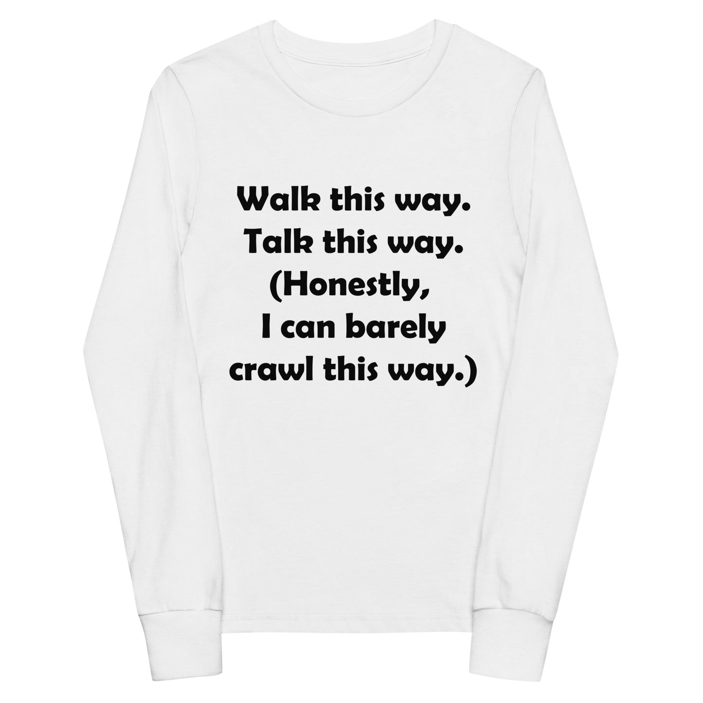 Mozart Walk This Way. Talk This Way. Youth Long Sleeve Tee