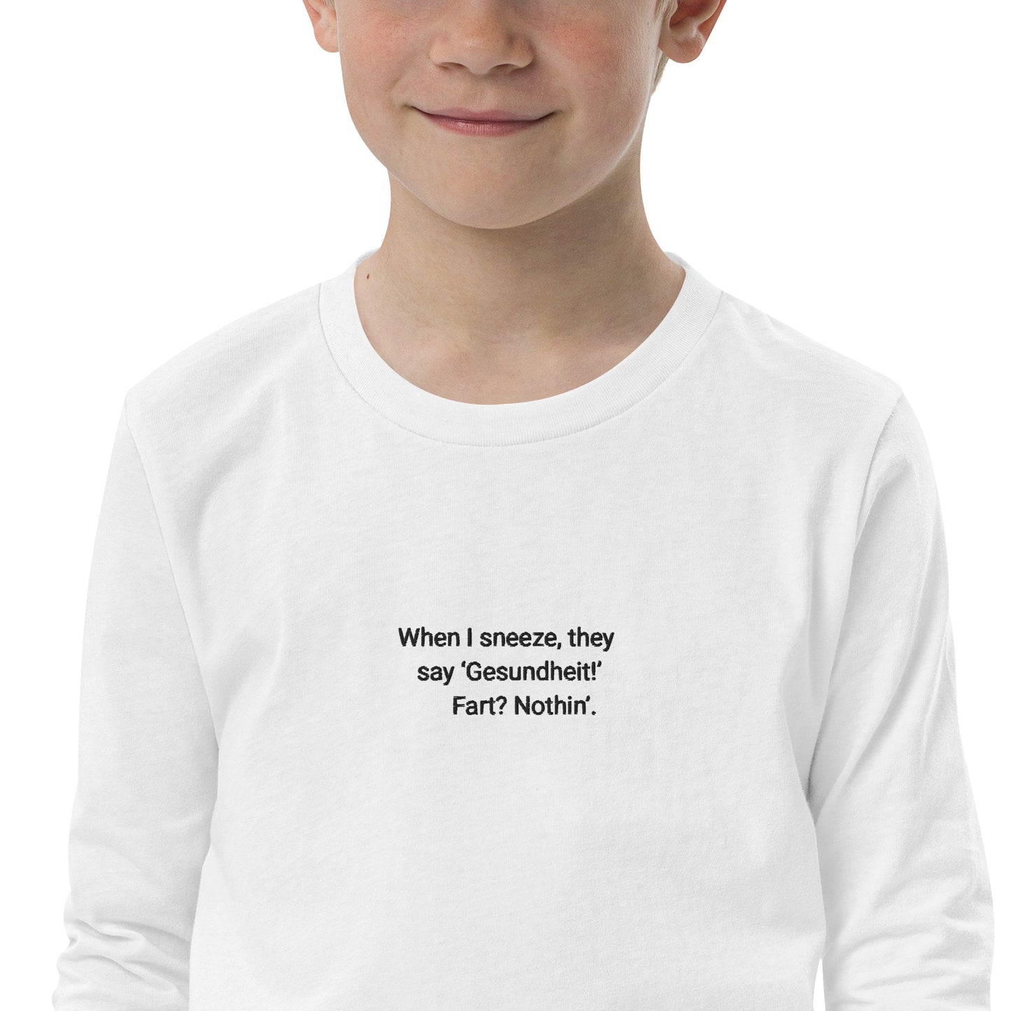 Kids Embroidered long sleeve tee