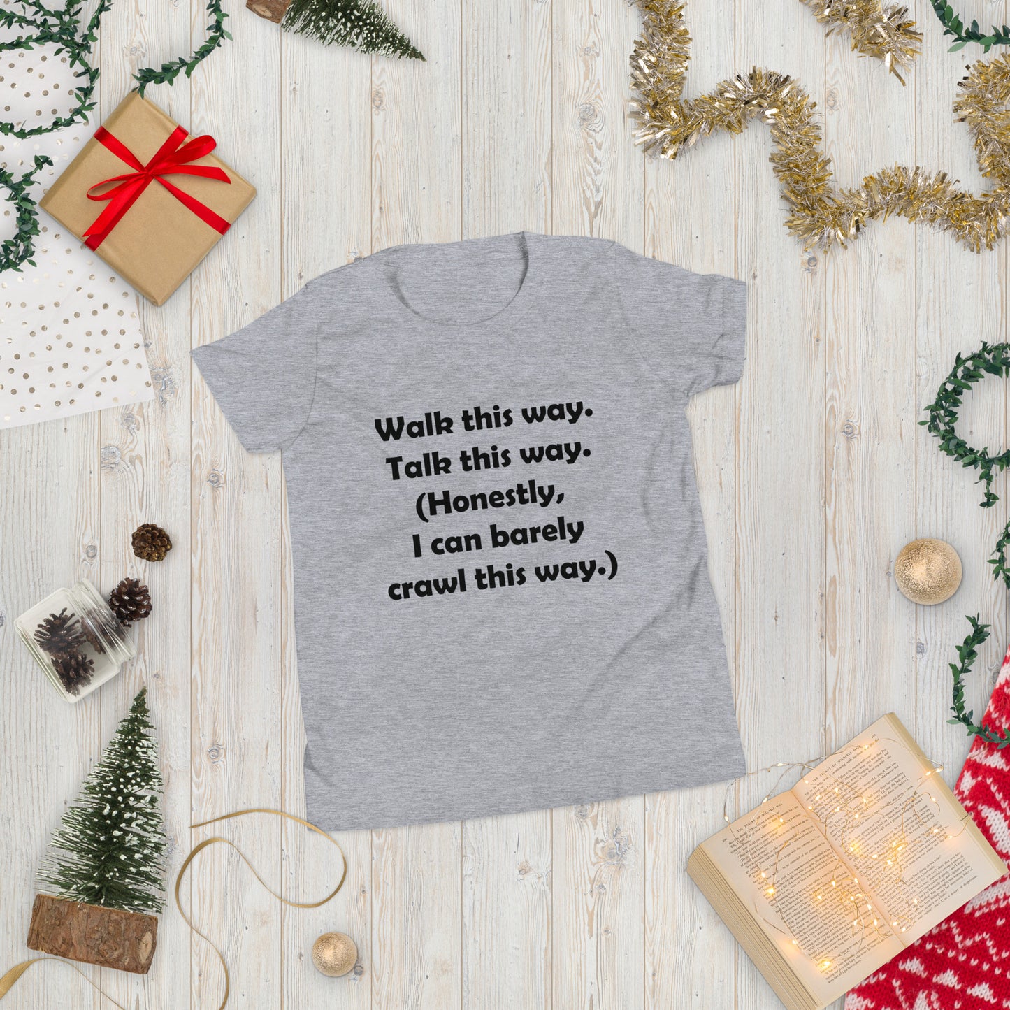 Mozart Walk This Way. Talk This Way. Youth Short Sleeve T-Shirt