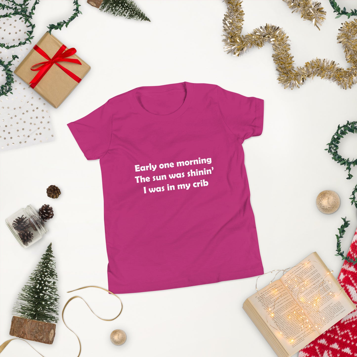 Mozart Lyrics Youth Short Sleeve T-Shirt