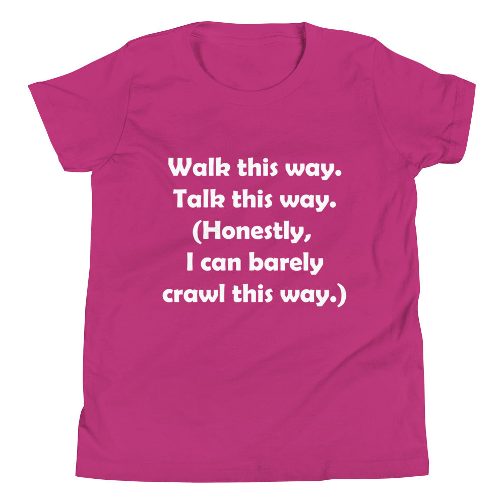 Mozart Walk This Way. Talk This Way. Youth Short Sleeve T-Shirt