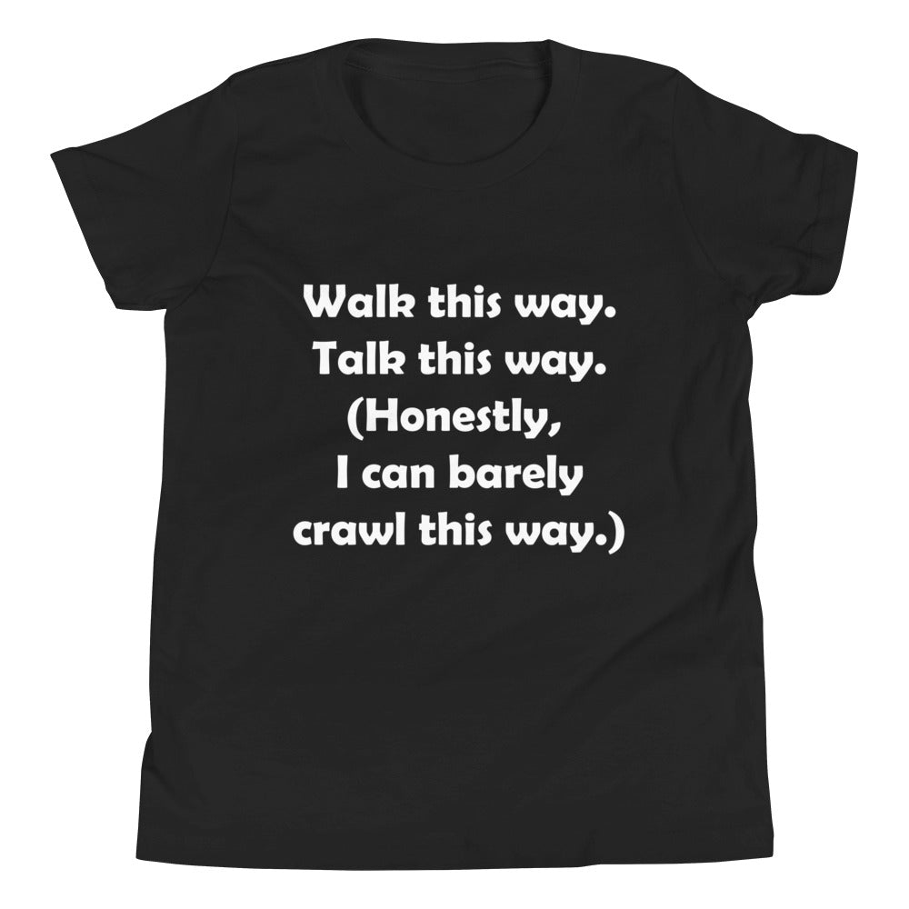 Mozart Walk This Way. Talk This Way. Youth Short Sleeve T-Shirt