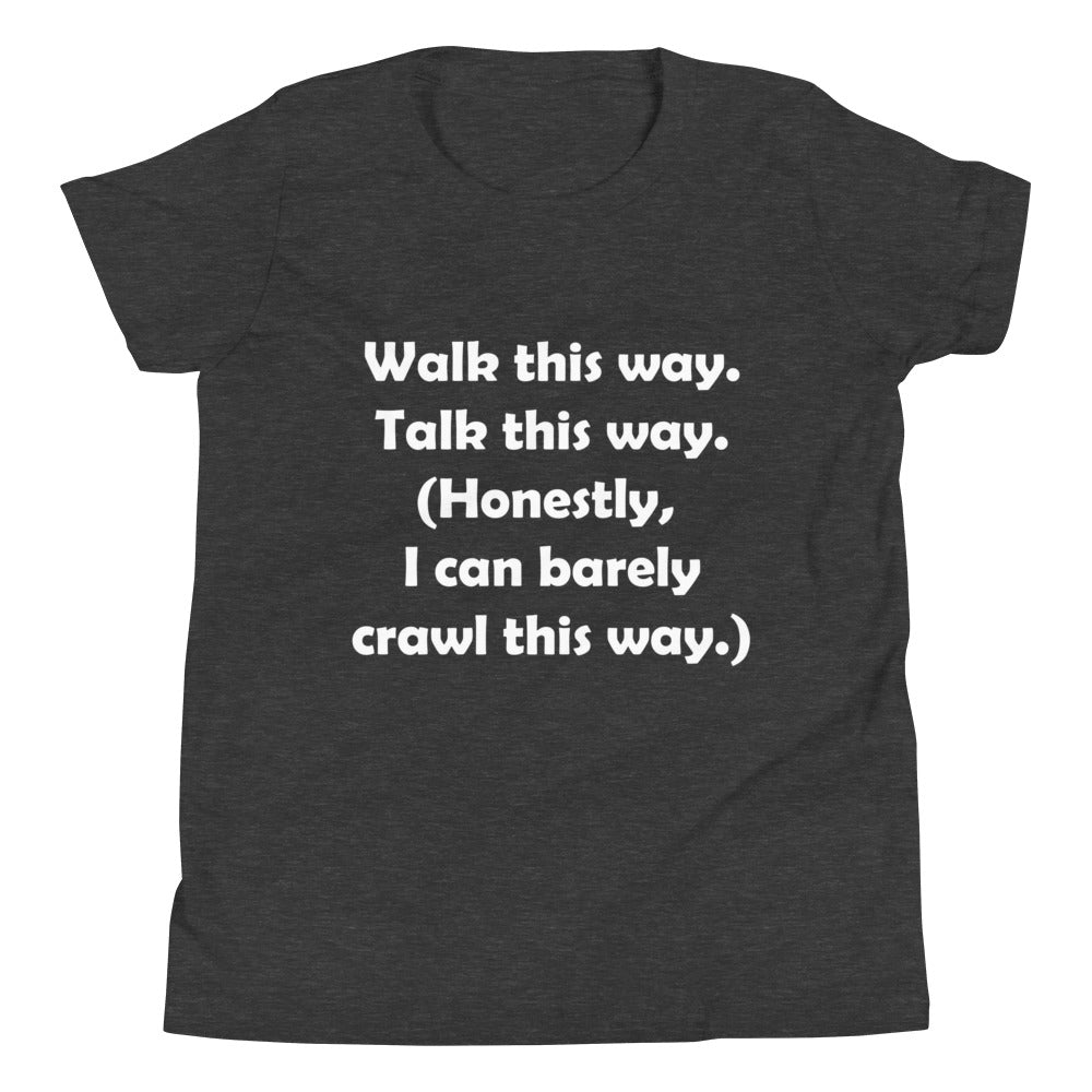 Mozart Walk This Way. Talk This Way. Youth Short Sleeve T-Shirt