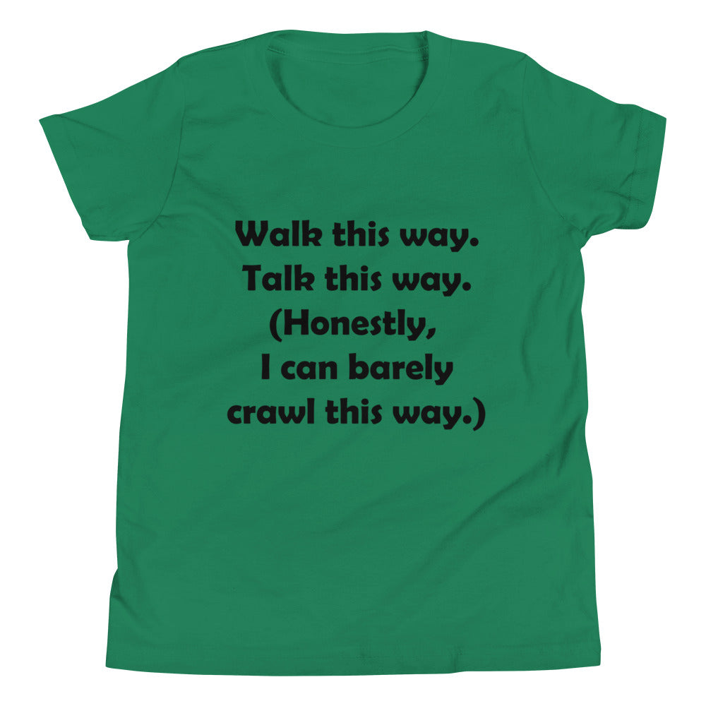 Mozart Walk This Way. Talk This Way. Youth Short Sleeve T-Shirt