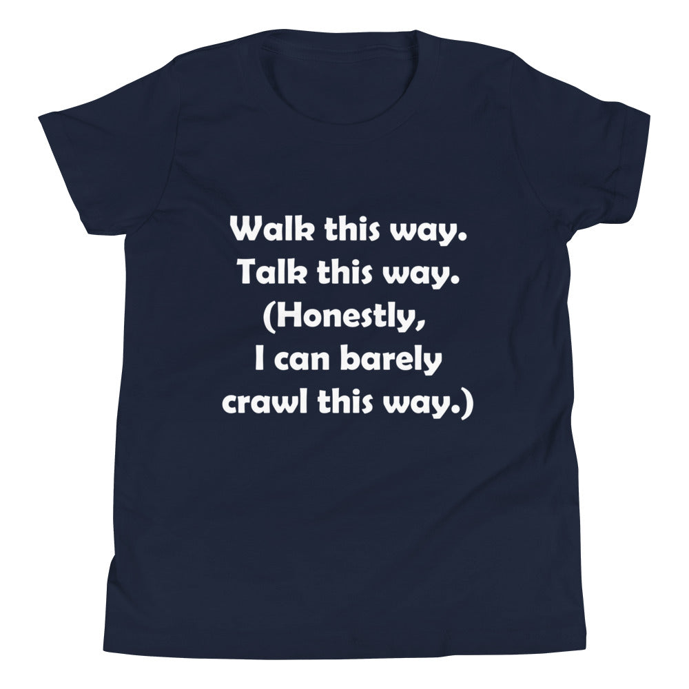 Mozart Walk This Way. Talk This Way. Youth Short Sleeve T-Shirt