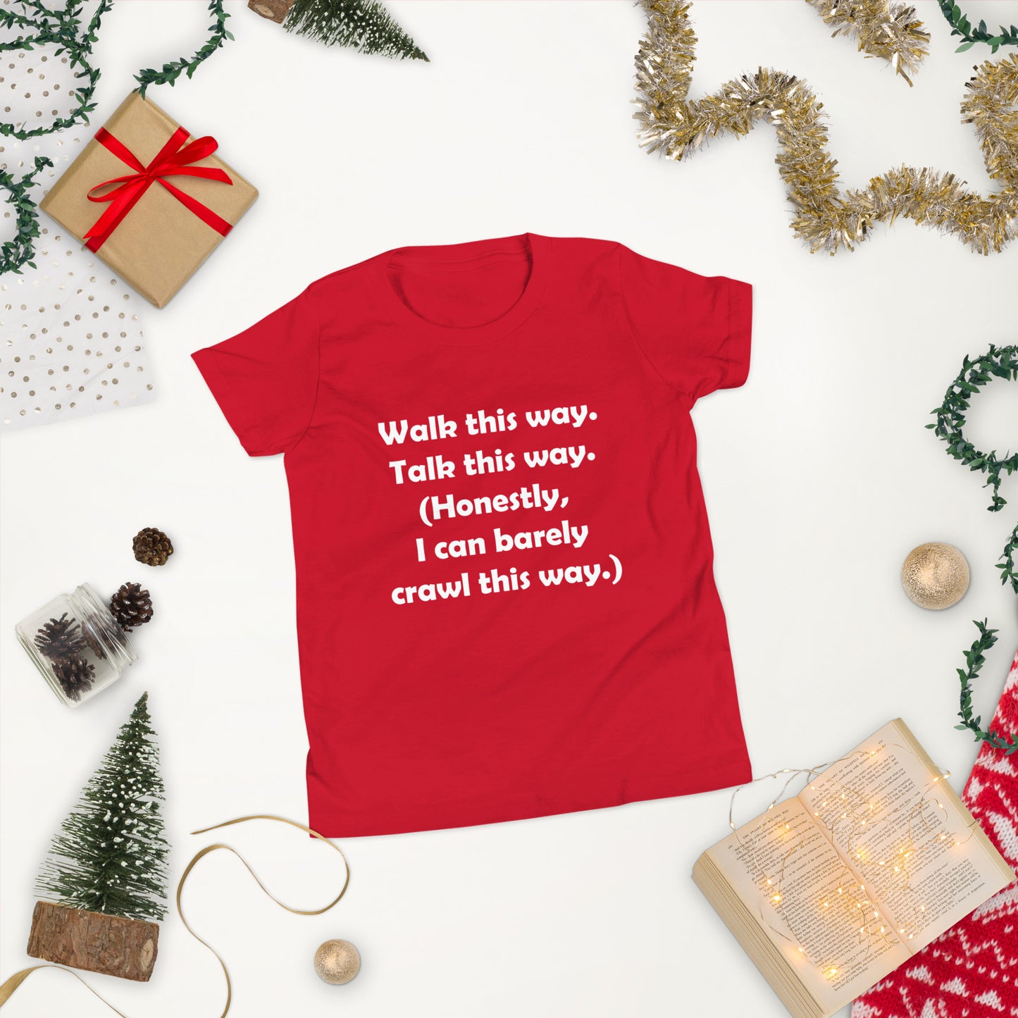Mozart Walk This Way. Talk This Way. Youth Short Sleeve T-Shirt