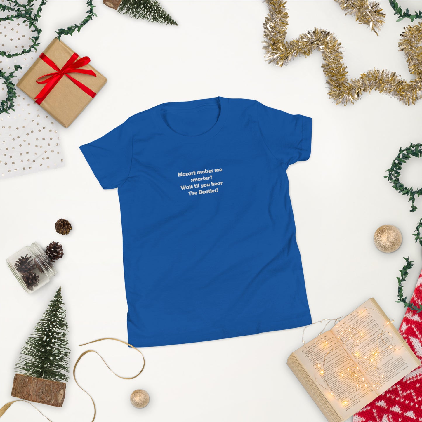 Embroidered Mozart Youth Short Sleeve T-Shirt