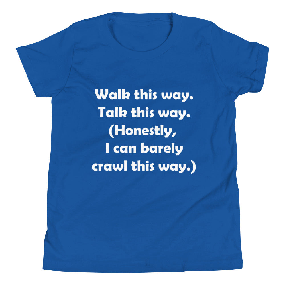Mozart Walk This Way. Talk This Way. Youth Short Sleeve T-Shirt