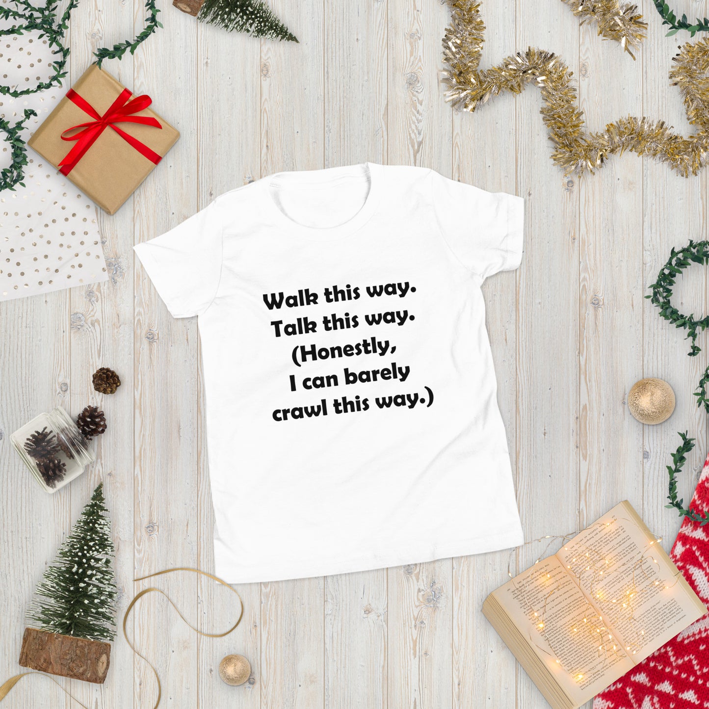 Mozart Walk This Way. Talk This Way. Youth Short Sleeve T-Shirt